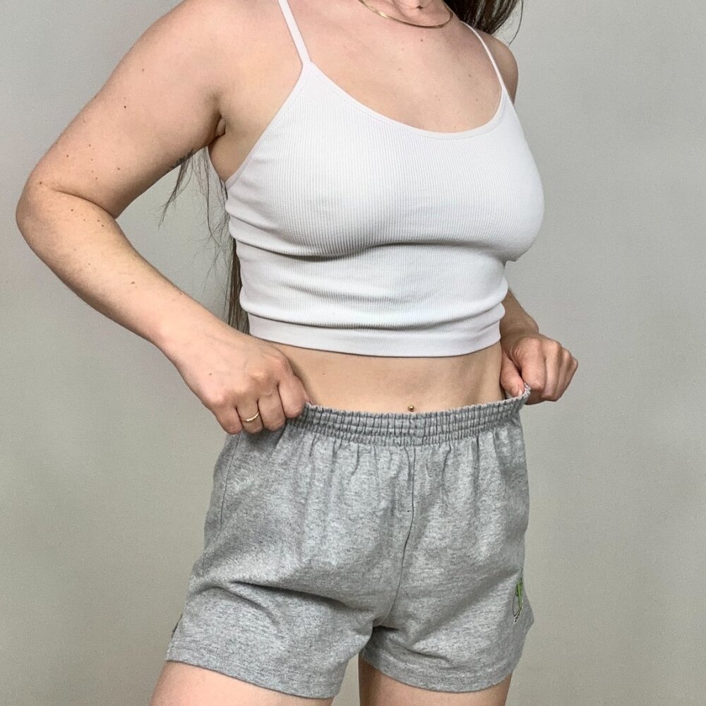 Bozzolo White Ribbed Cropped Top - Picture 3 of 8